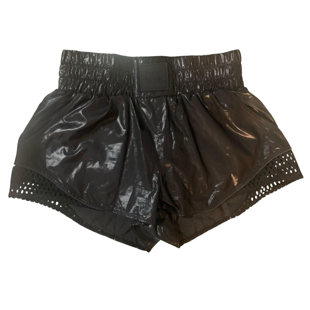Ivy Park Shorts Womens Small High Waist Running Lined Laser Cut Trim New